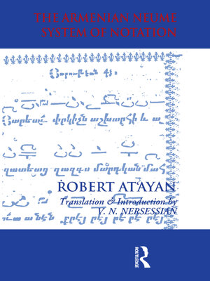cover image of Armenian Neume System of Notation
